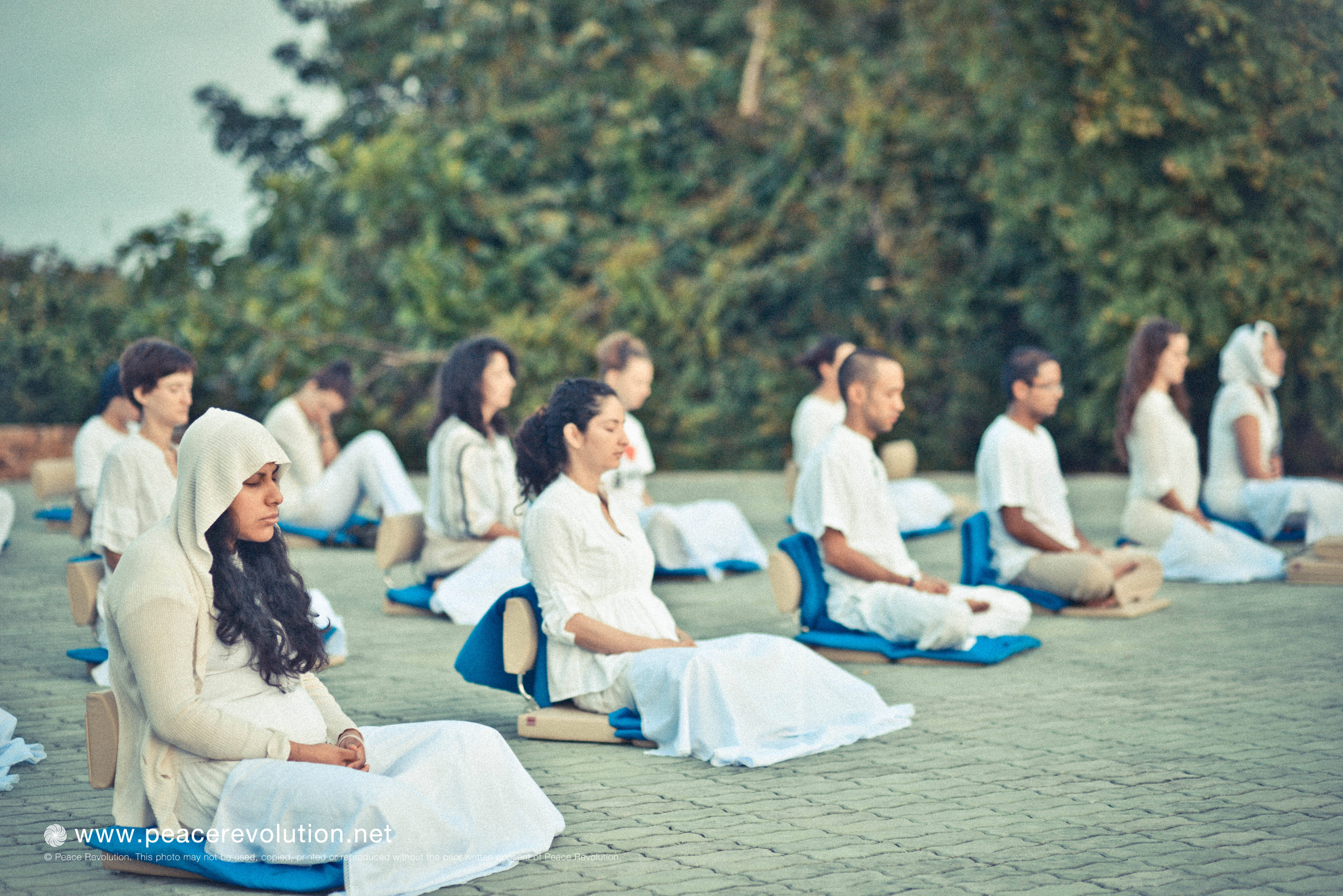 Meditating together, we create a harmonious symphony of silence within ourselves.