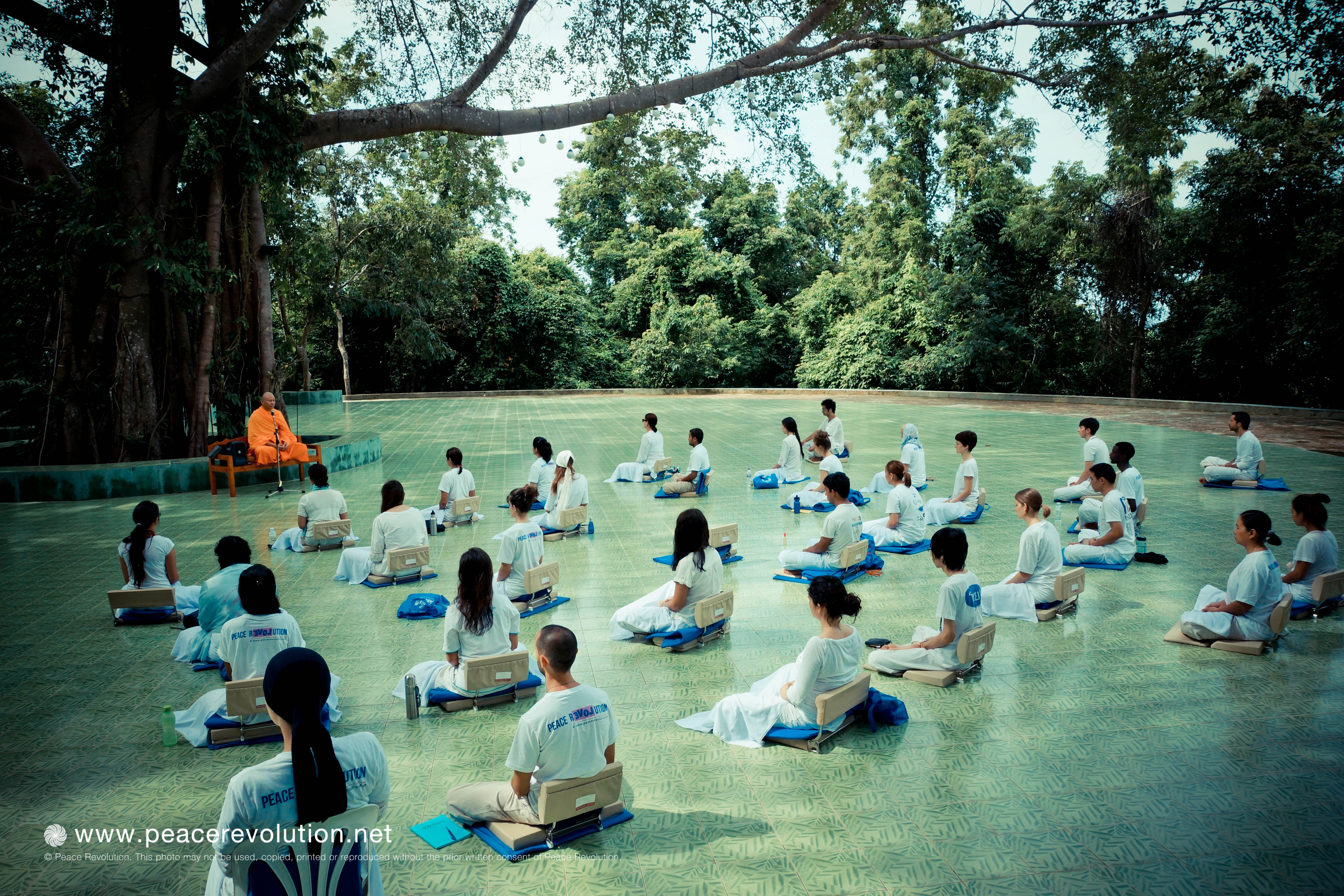 People from all over the world come to learn about inner peace.