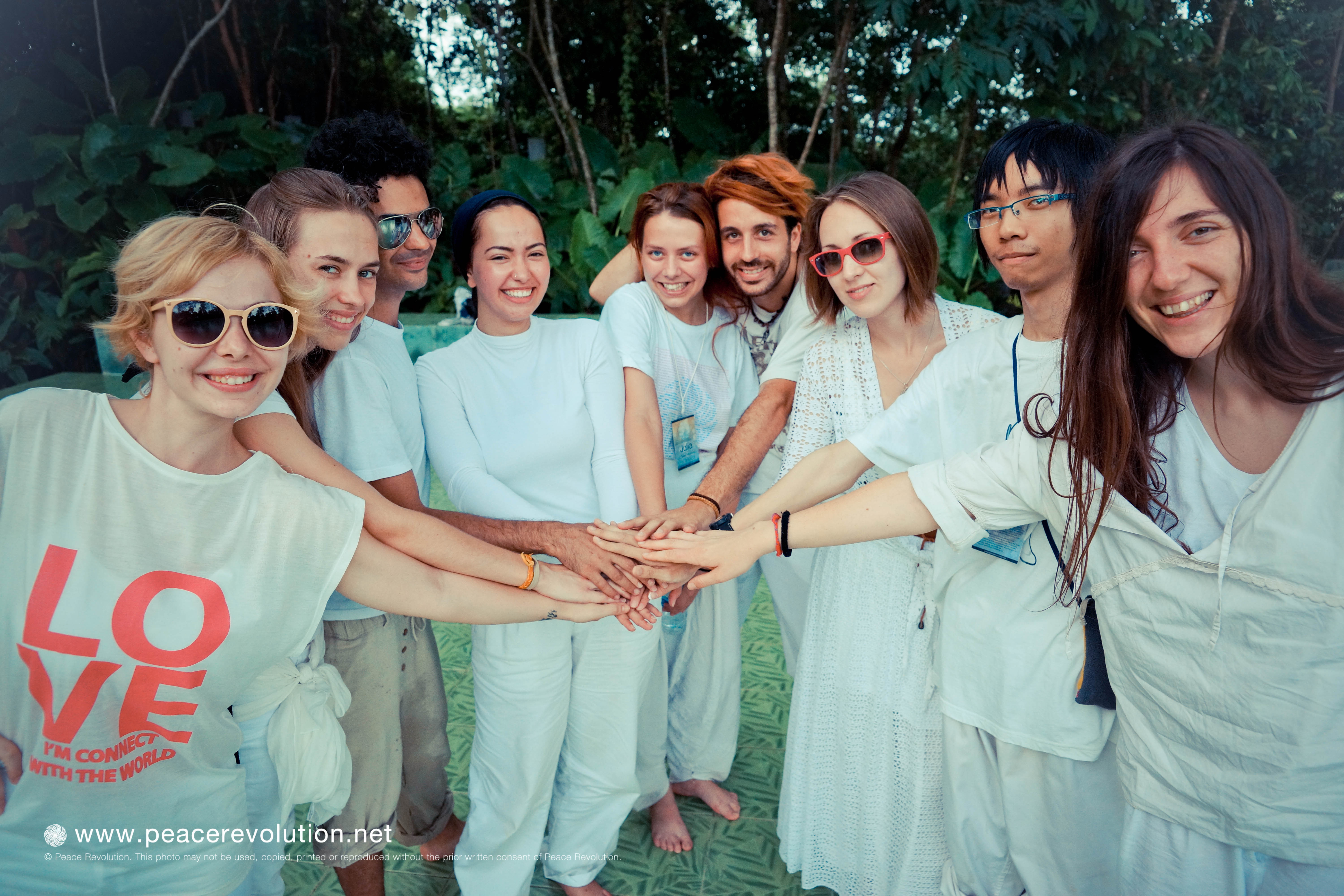 Young people from diverse backgrounds are coming together.