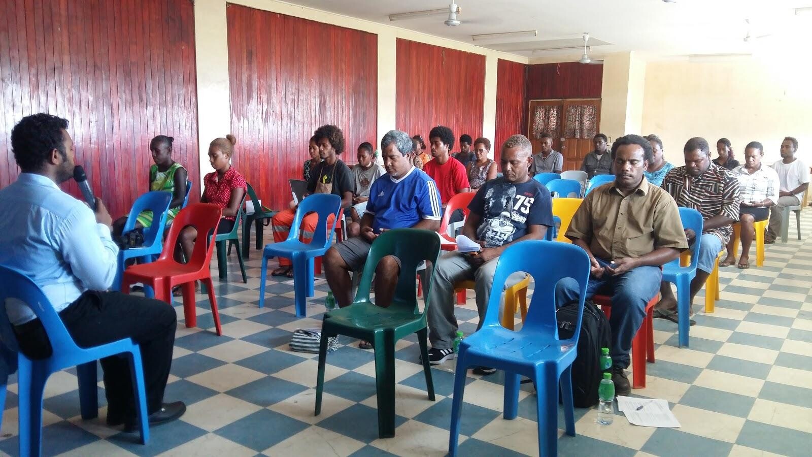 Meditation and Stress Management session with public members of Honiara City, Solomon Islands