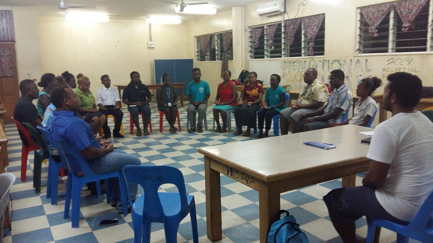 Meditation with Japan-Pacific Alumni Association Youth Members of Solomon Islands Branch