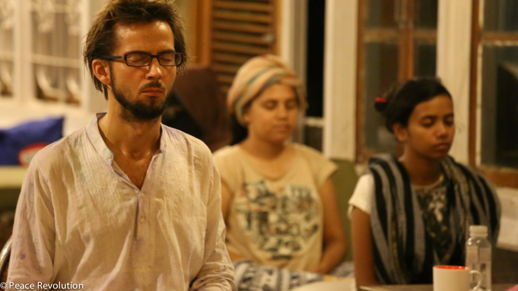 Peace Revolution meditation session in Bangladesh
