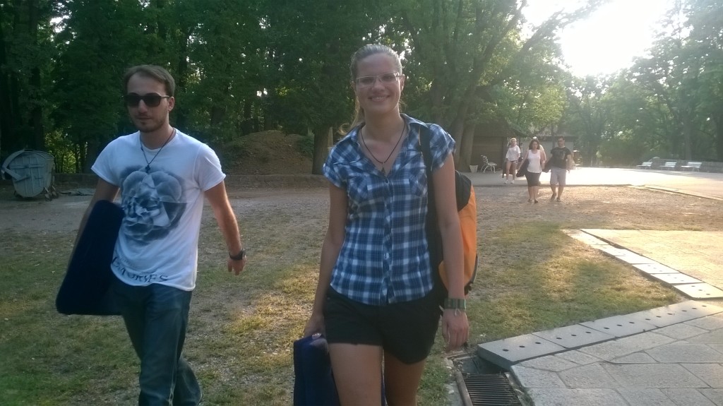 On the way to the meditation session