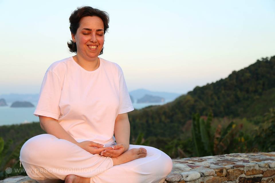 A Peace Agent meditating