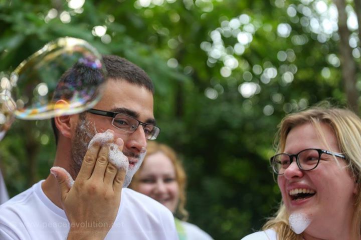 People having fun during a Meditation Retreat in Thailand
