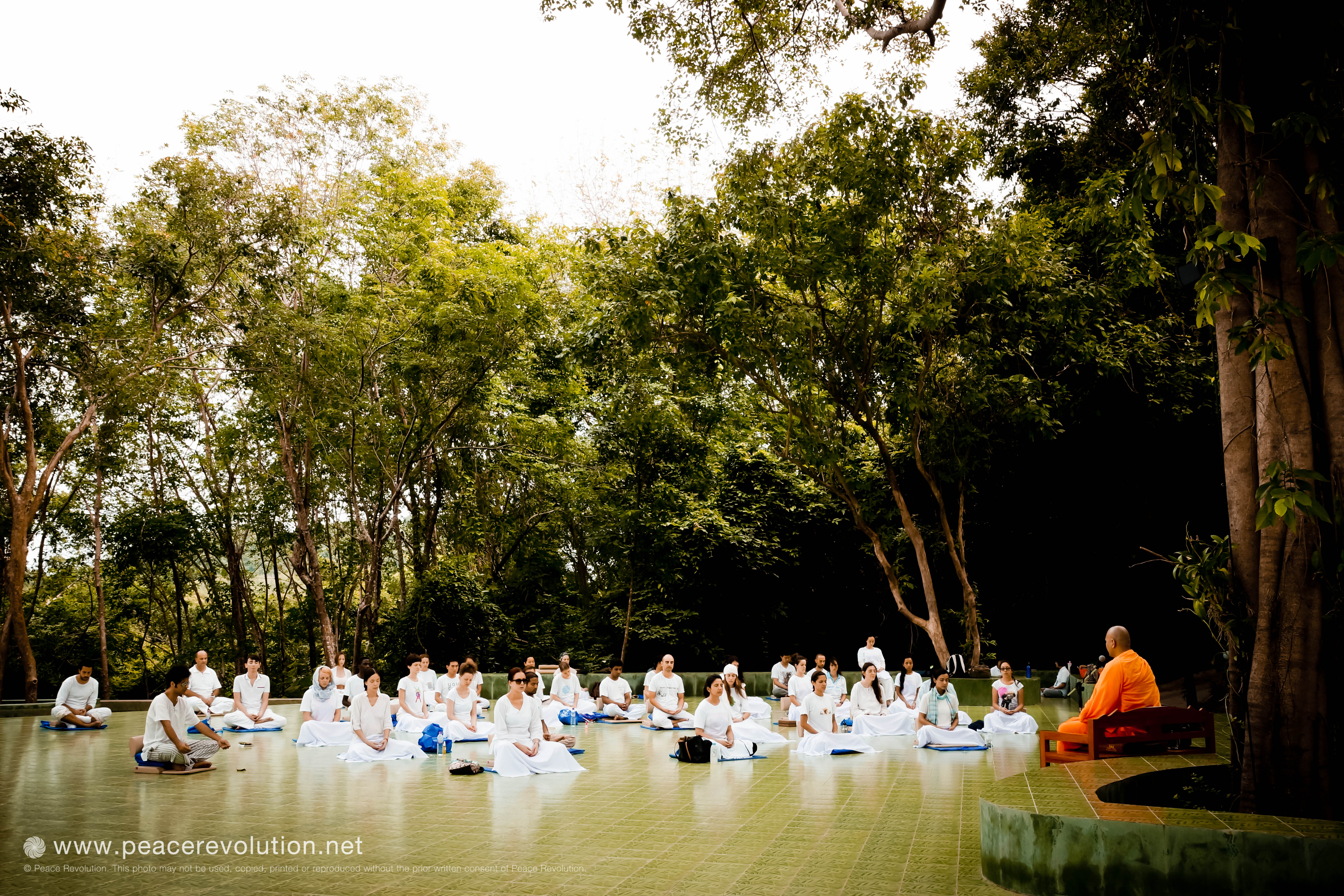 Meditation amidst the breathtaking beauty of nature in Thailand.