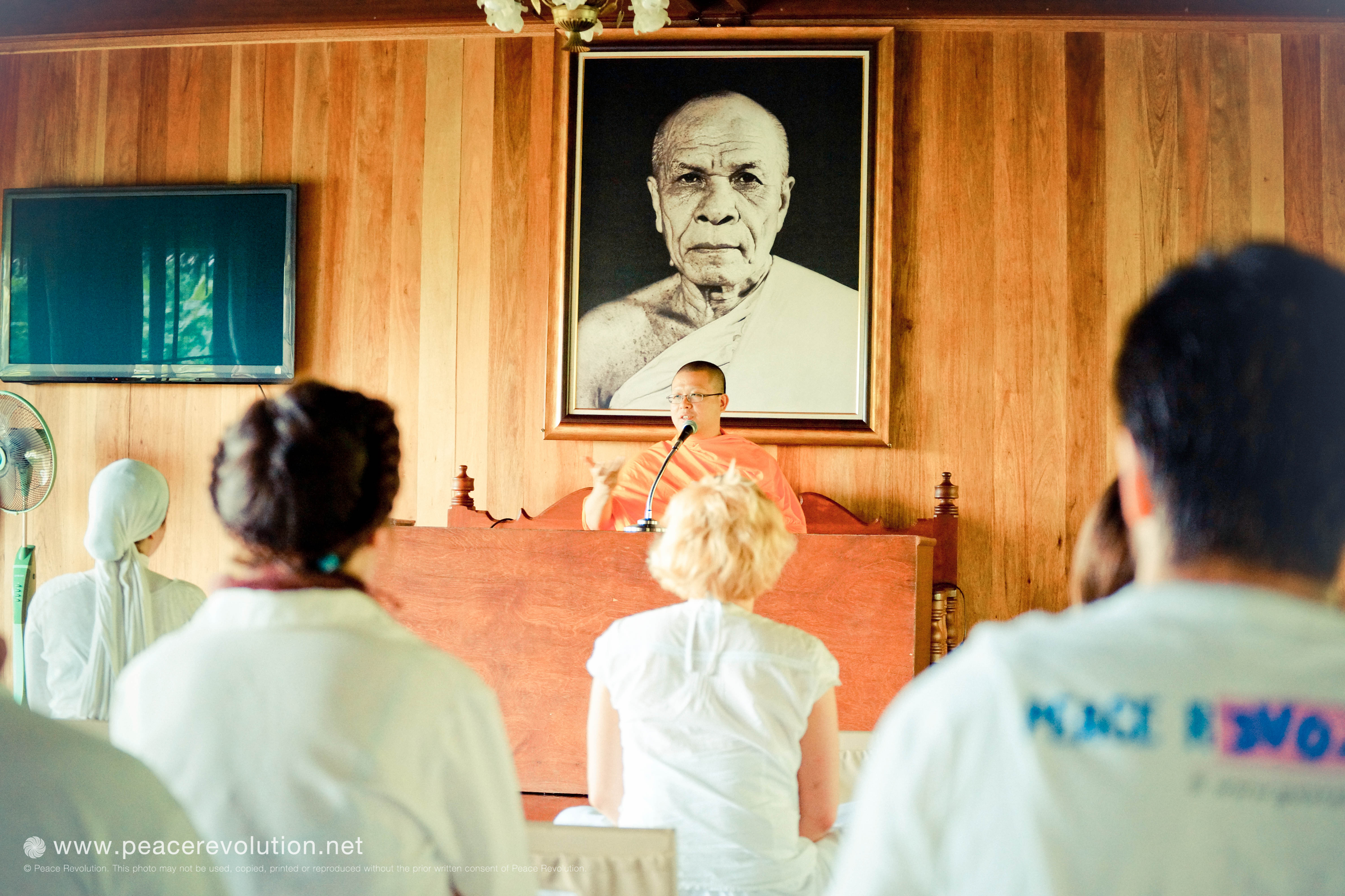 Meeting with Buddhist monks