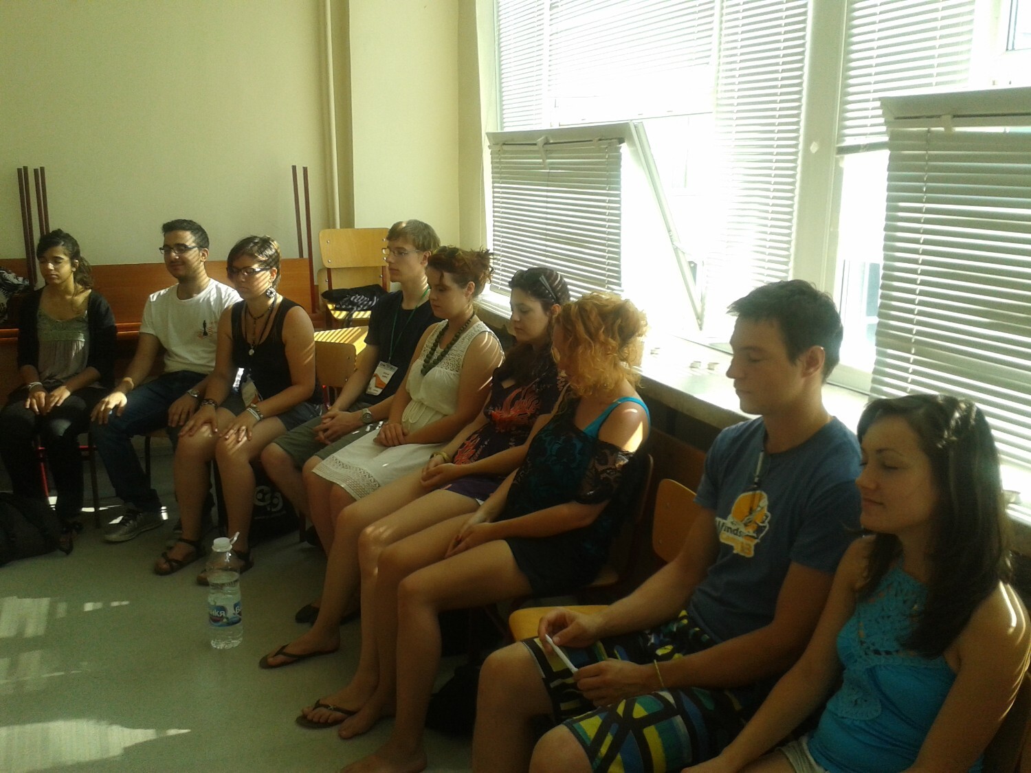An Inner Peace Time session at Leadership Summer School 2013