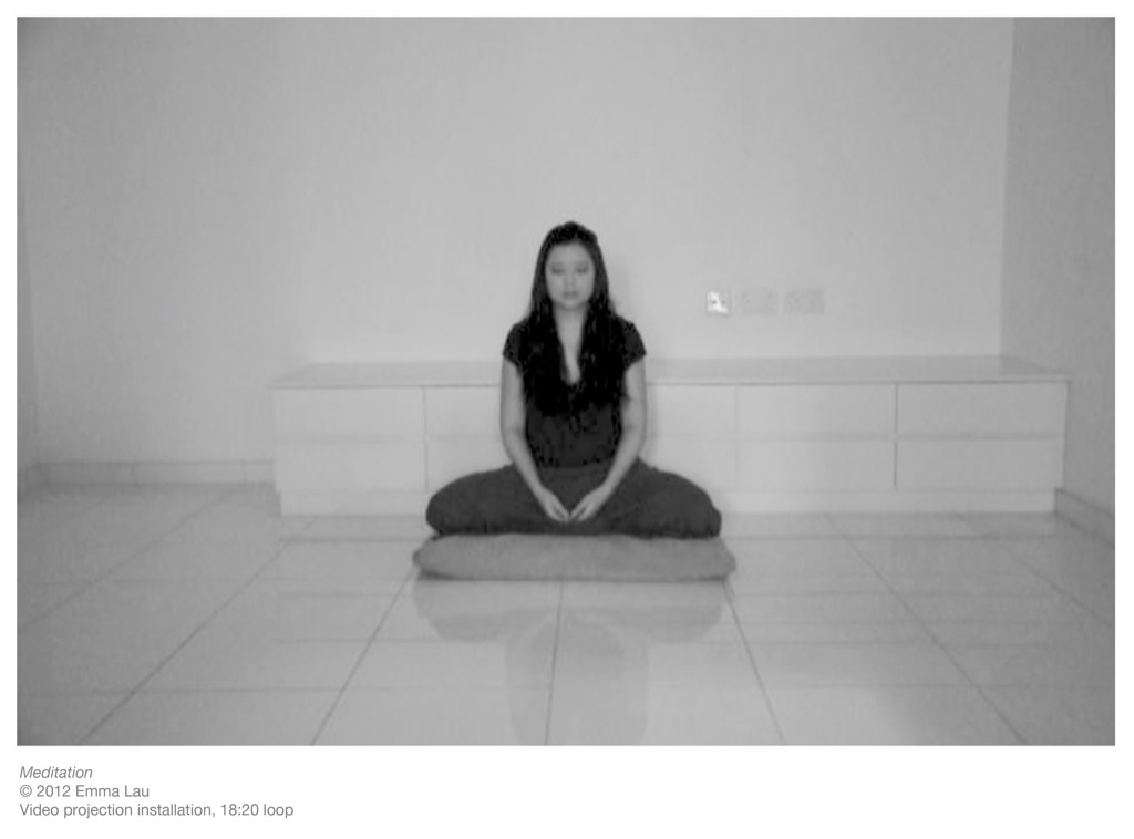 Emma Lau meditating