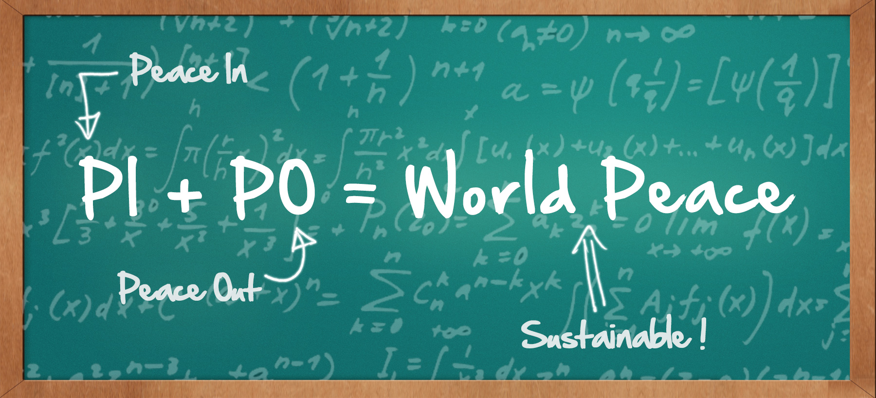 The PI + PO = World Peace equation