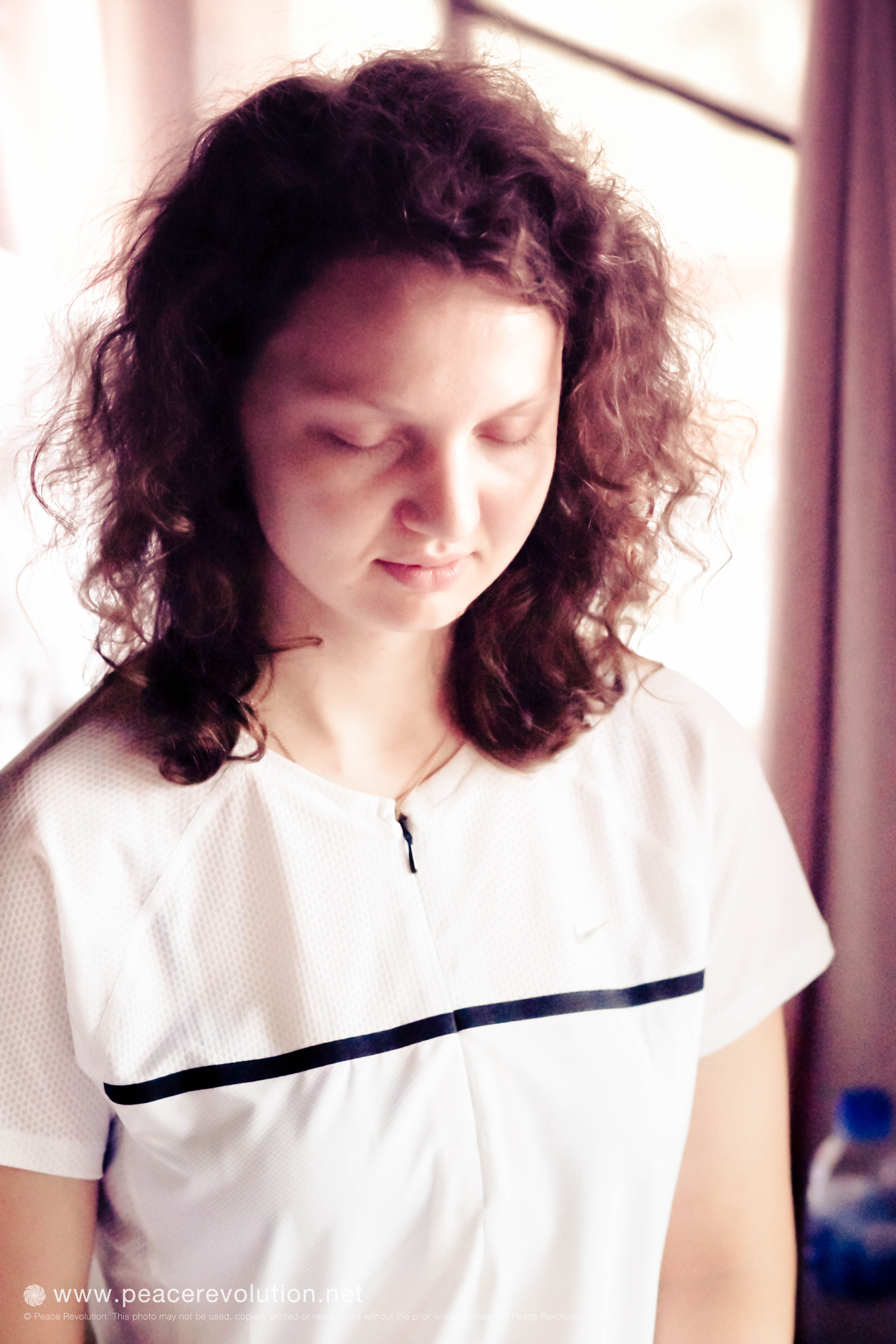 Ekaterina meditating in Thailand