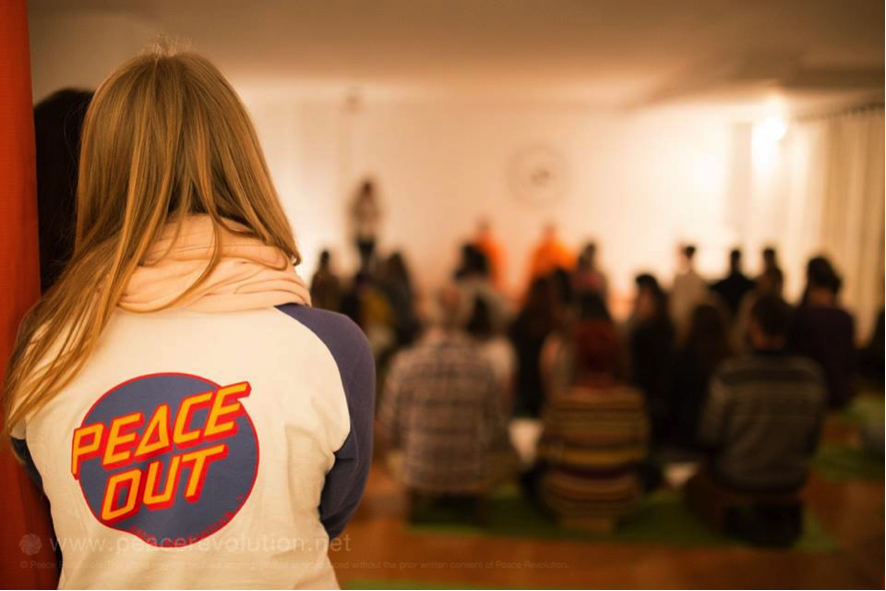 Sharing the advantages of meditation with others.