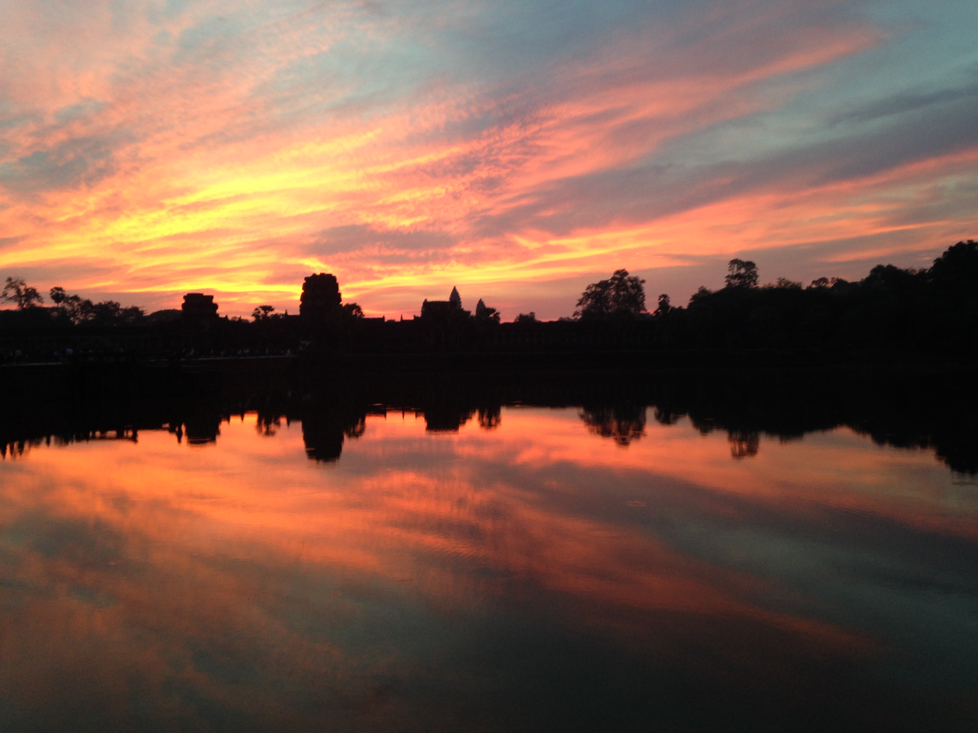 Photo by Marcie, taken in Angkor Wat on my birthday's sunrise