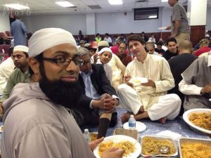 Prime Minister of Canada Trudeau breaking fast with the Muslim community. Source: http://en.abna24.com/