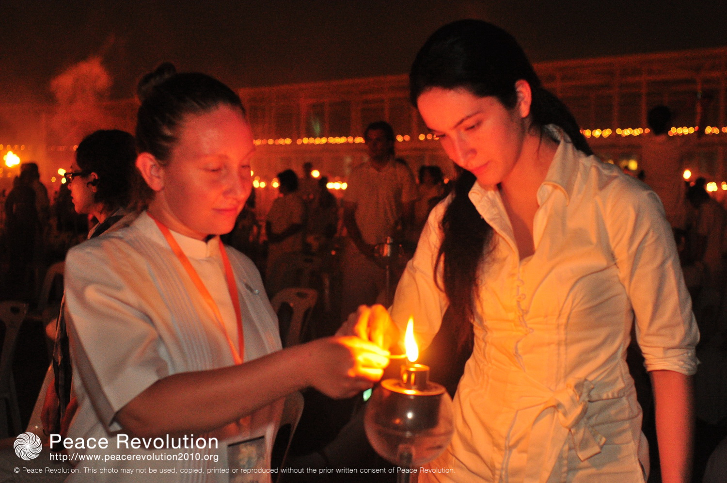 Magha Puja - the candle light of peace ceremony