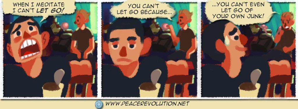 I can't let go while meditating