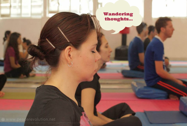 Just acknowledge without judgement and the mind will go back to focusing on the technique.