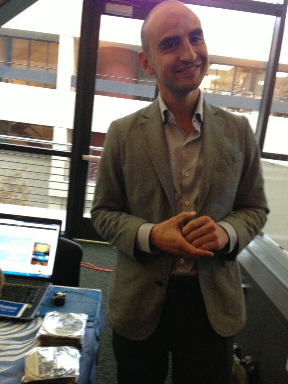 Marco representing Peace Revolution and World Peace Initiative to present the self-development program