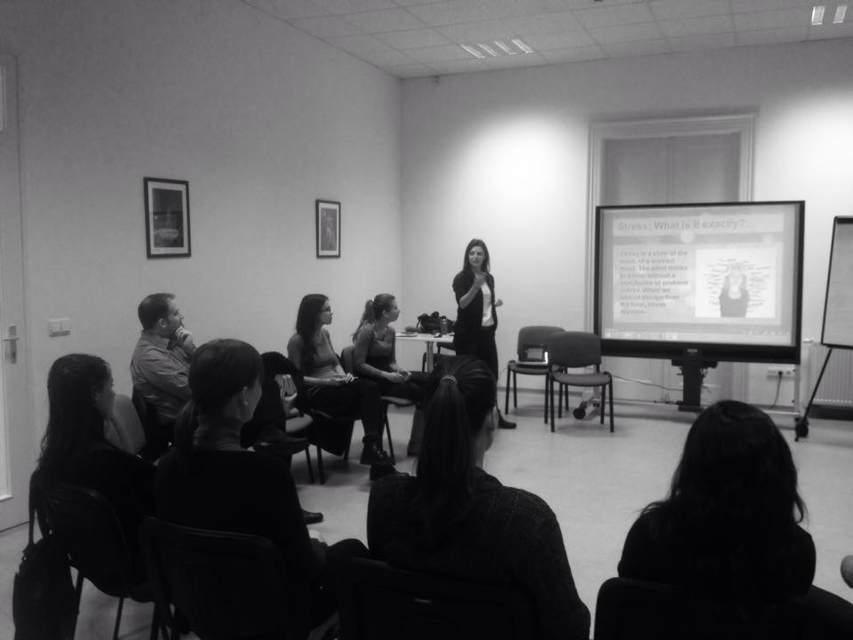 Manuela presenting Inner Peace