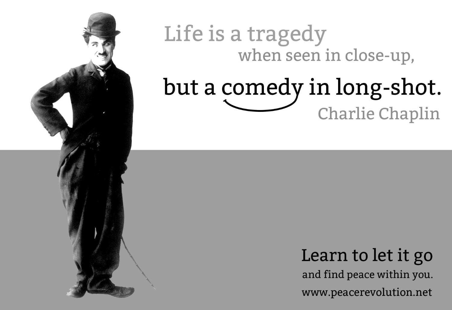 Life Is A Tragedy When Seen In Close-up, But Comedy In Long-shot