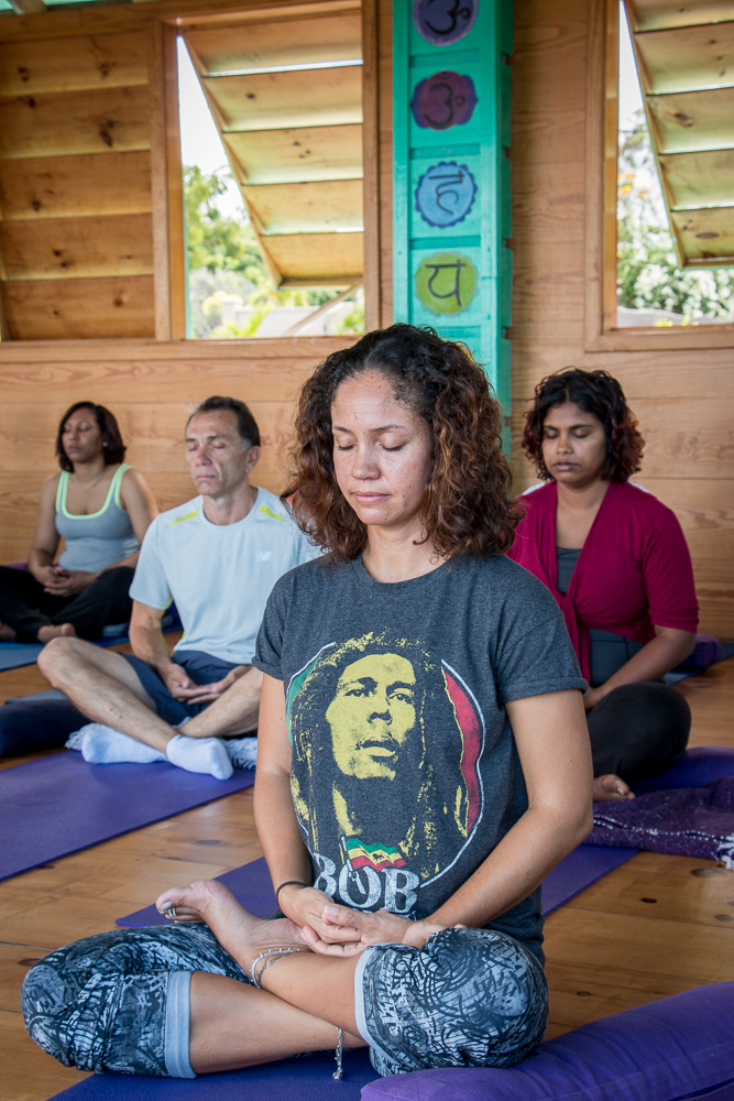 A meditation session was organized in Grenada.