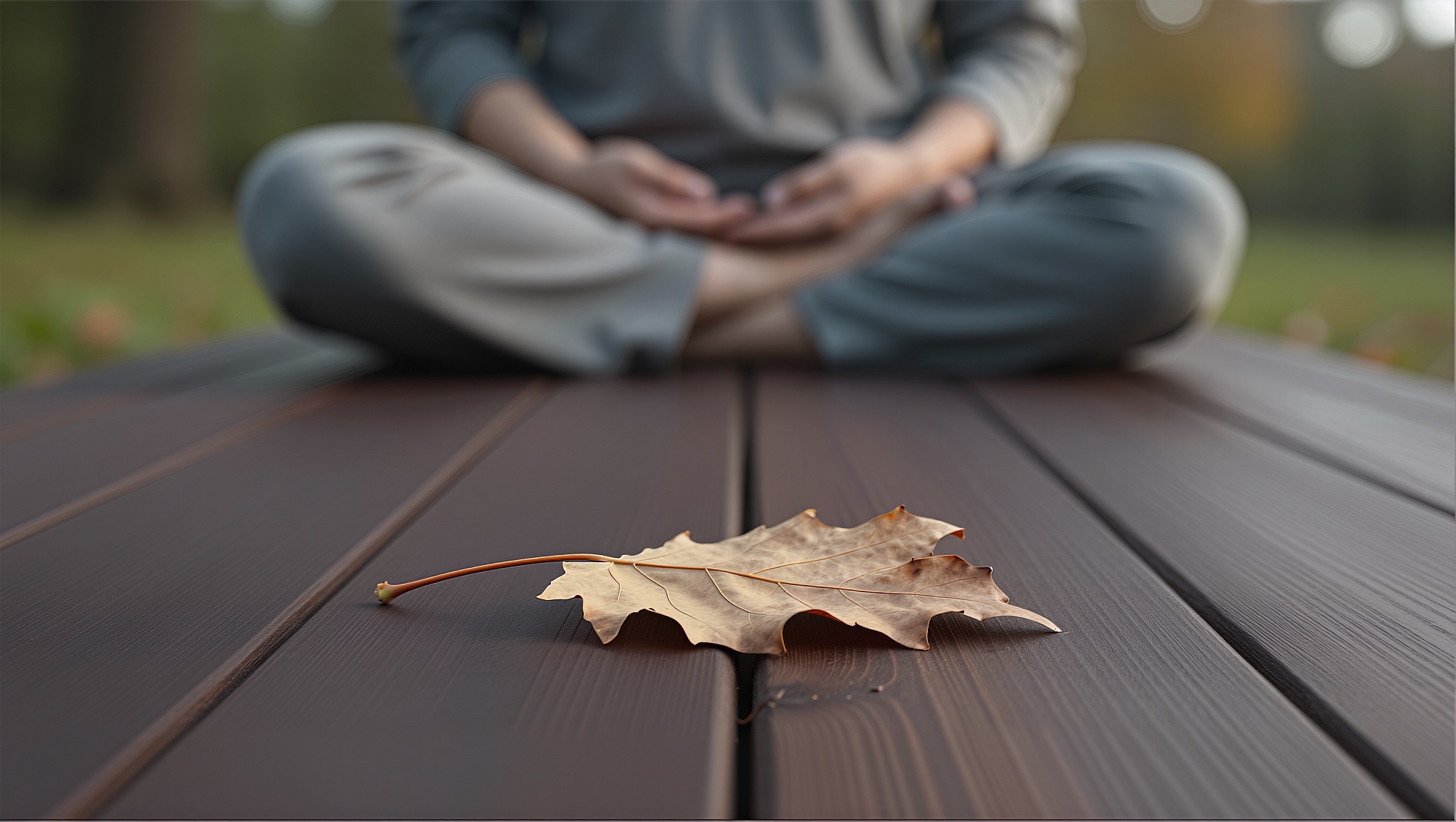 Rest the mind within the body just as you would place a leaf on a table and stand back