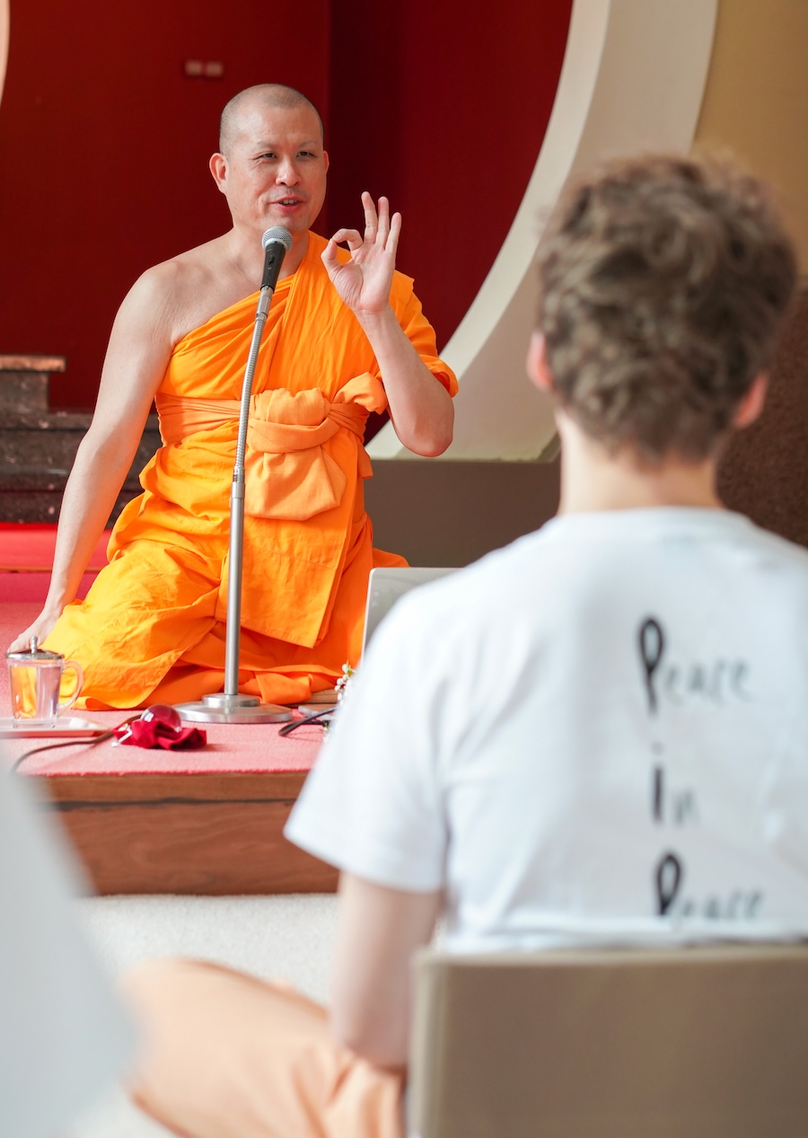 Meditation Teacher and Student